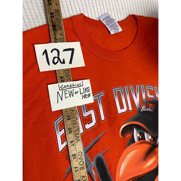 Russell Medium Baltimore Orioles Orange Graphic T-Shirt-2014 Post Season - Picture 4 of 8